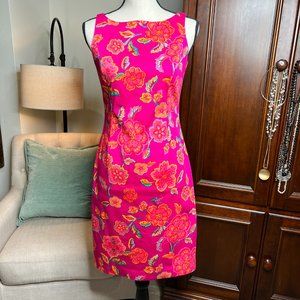 Jones New York Pink Floral Sheath Dress 2